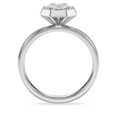 Octagon bezel ring, Lab-grown diamonds 2.0 ct tw, Octagon shape