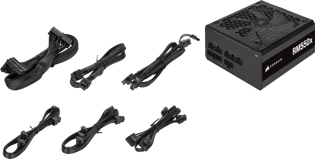 RMx Series™ RM550x — 550 Watt 80 PLUS Gold Fully Modular ATX PSU