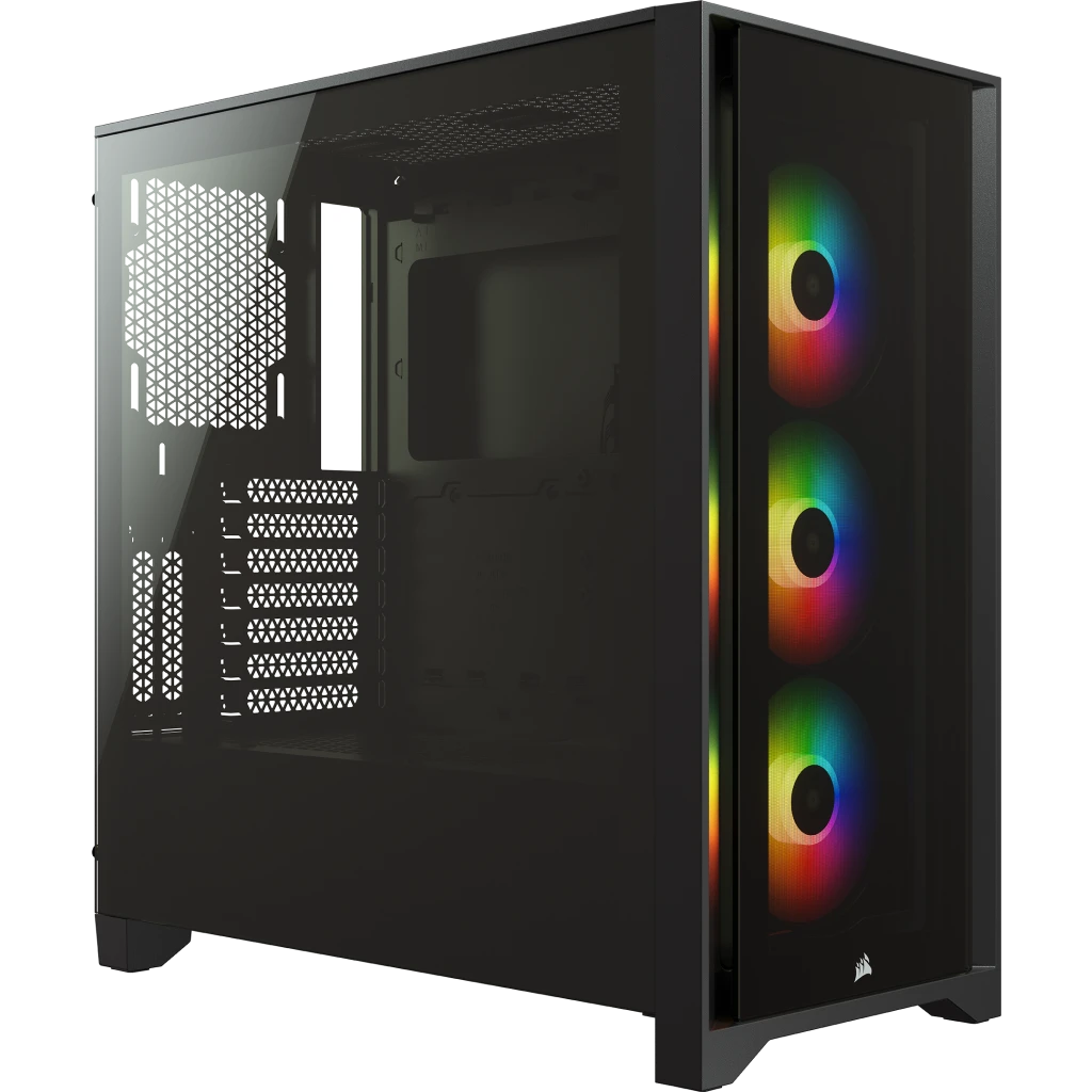 iCUE 4000X RGB Tempered Glass Mid-Tower ATX Case — Black