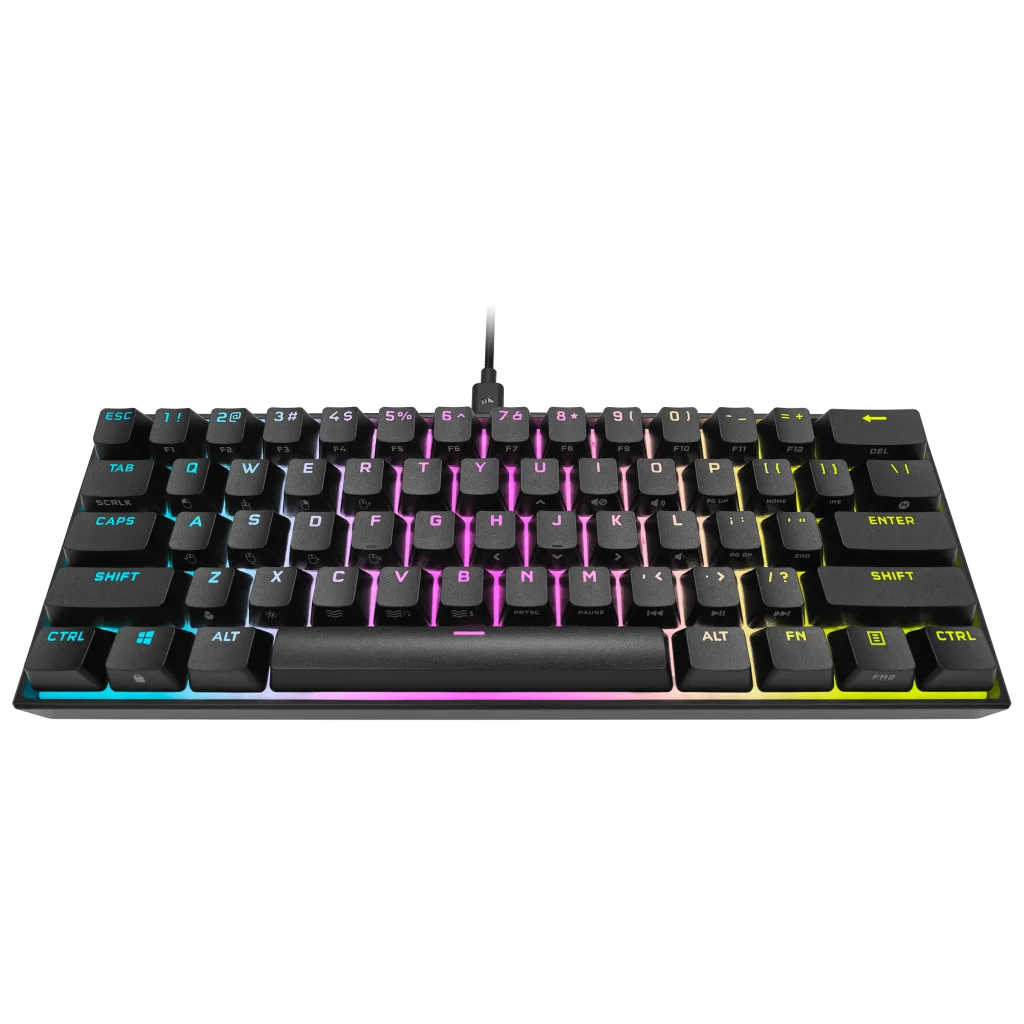 K65 RGB MINI 60% Mechanical Gaming Keyboard — CHERRY MX SPEED (DE