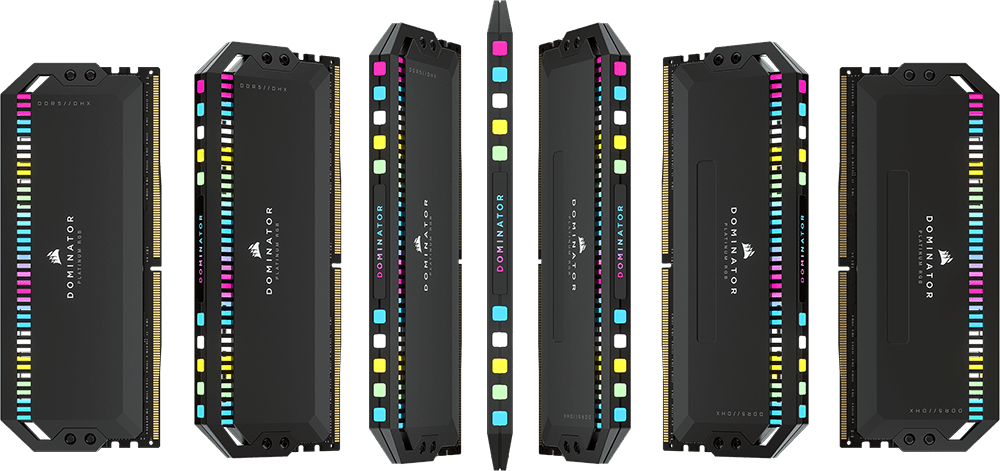 DOMINATOR® PLATINUM RGB 64GB (2x32GB) DDR5 DRAM 5600MHz C40 Memory