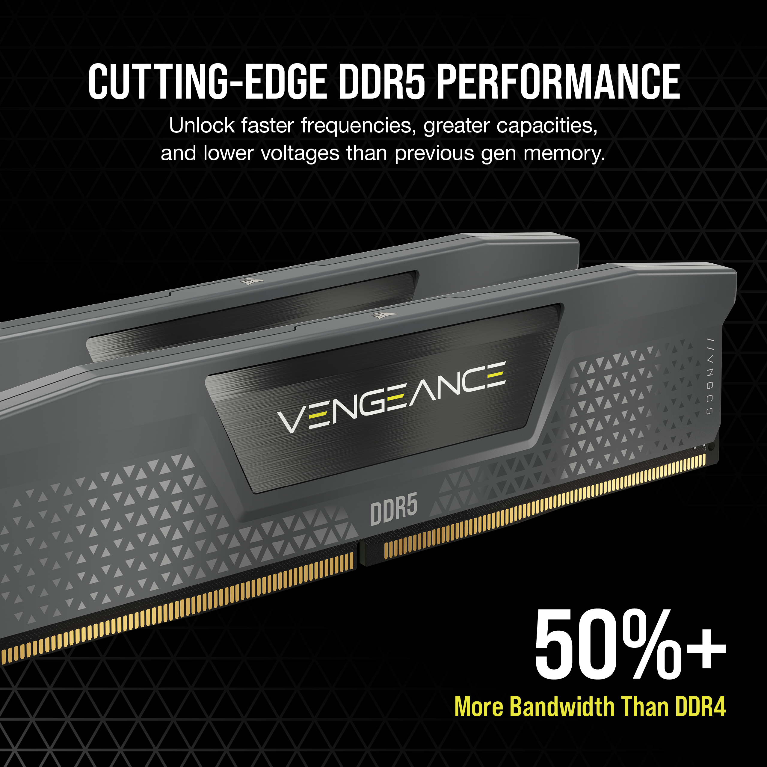 VENGEANCE® 32GB (1x32GB) DDR5 DRAM 5600MT/s CL40 AMD EXPO & Intel