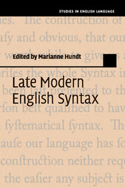 Late Modern English Syntax