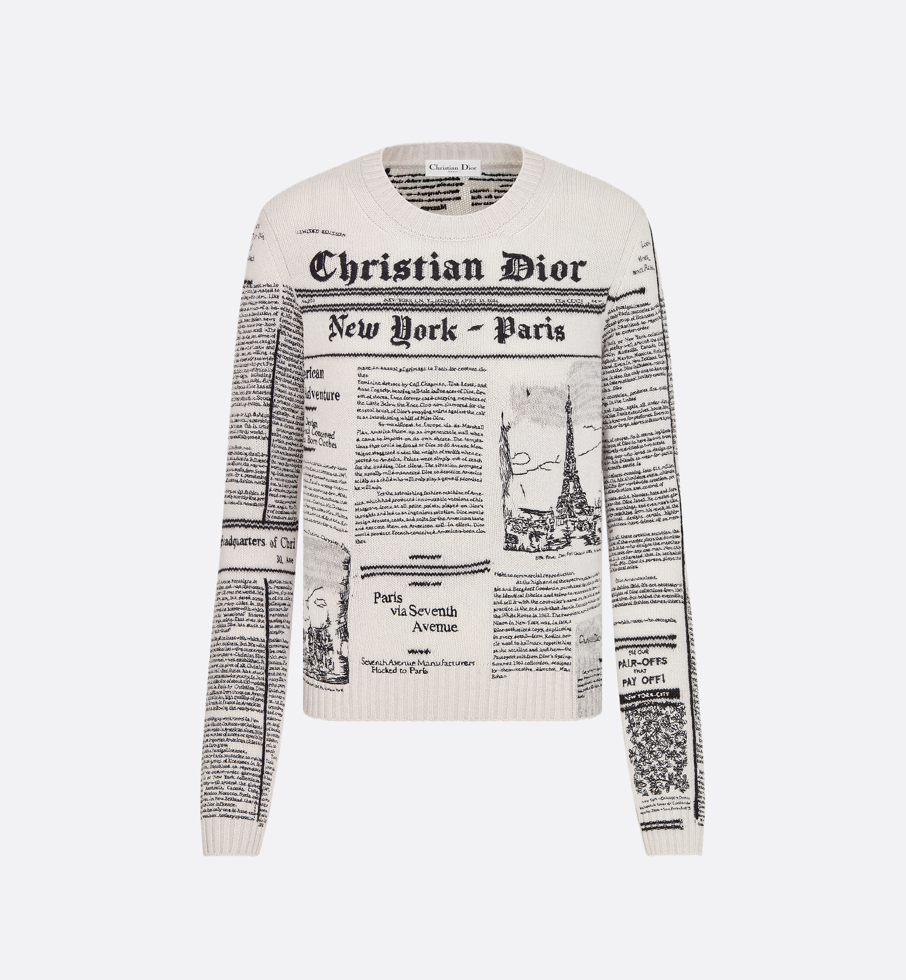 DIOR | セーター Newspaper カシミヤニット