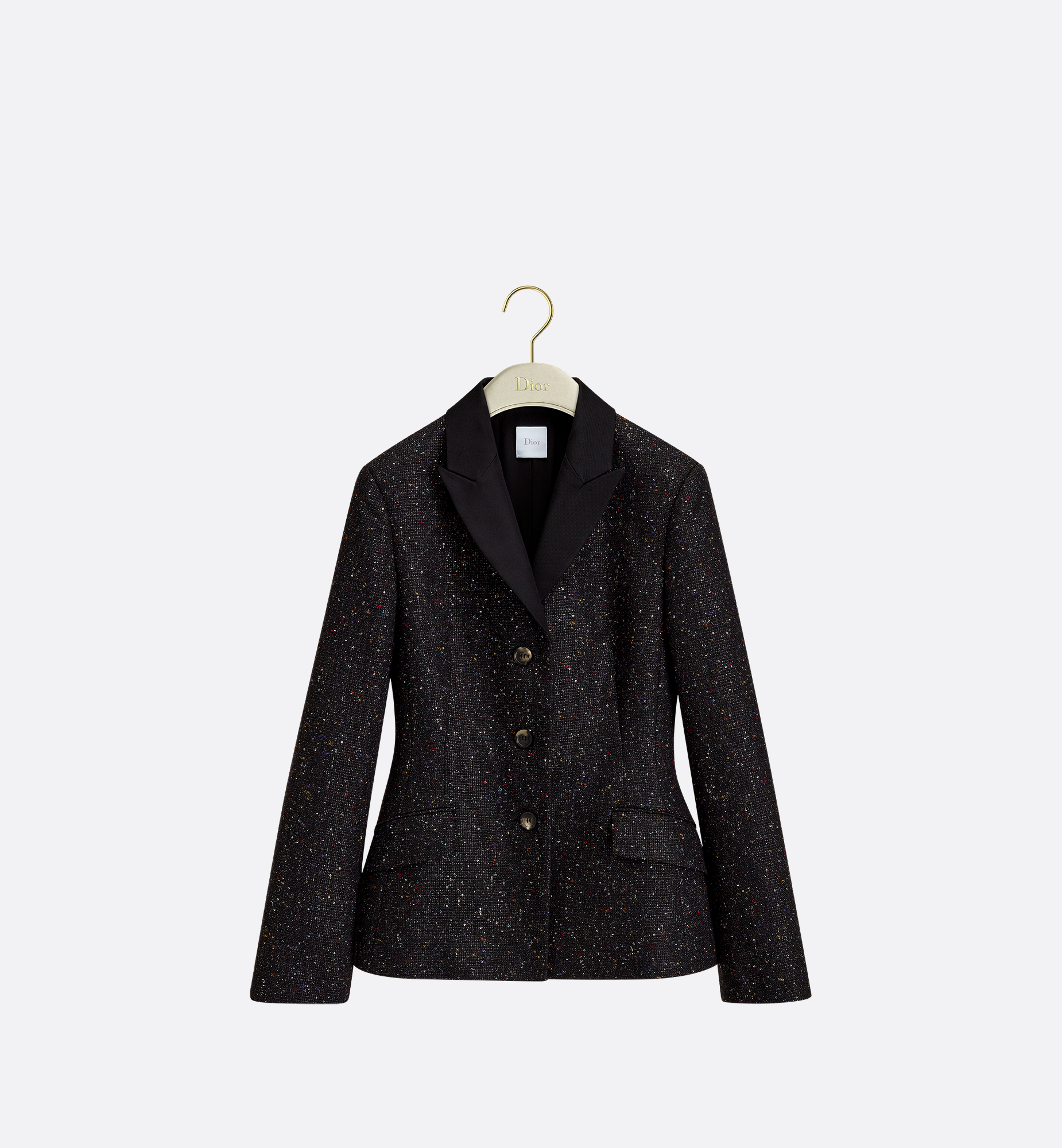 DIOR | バージャケット シルク & バージンウール ブレンド エンブロイ