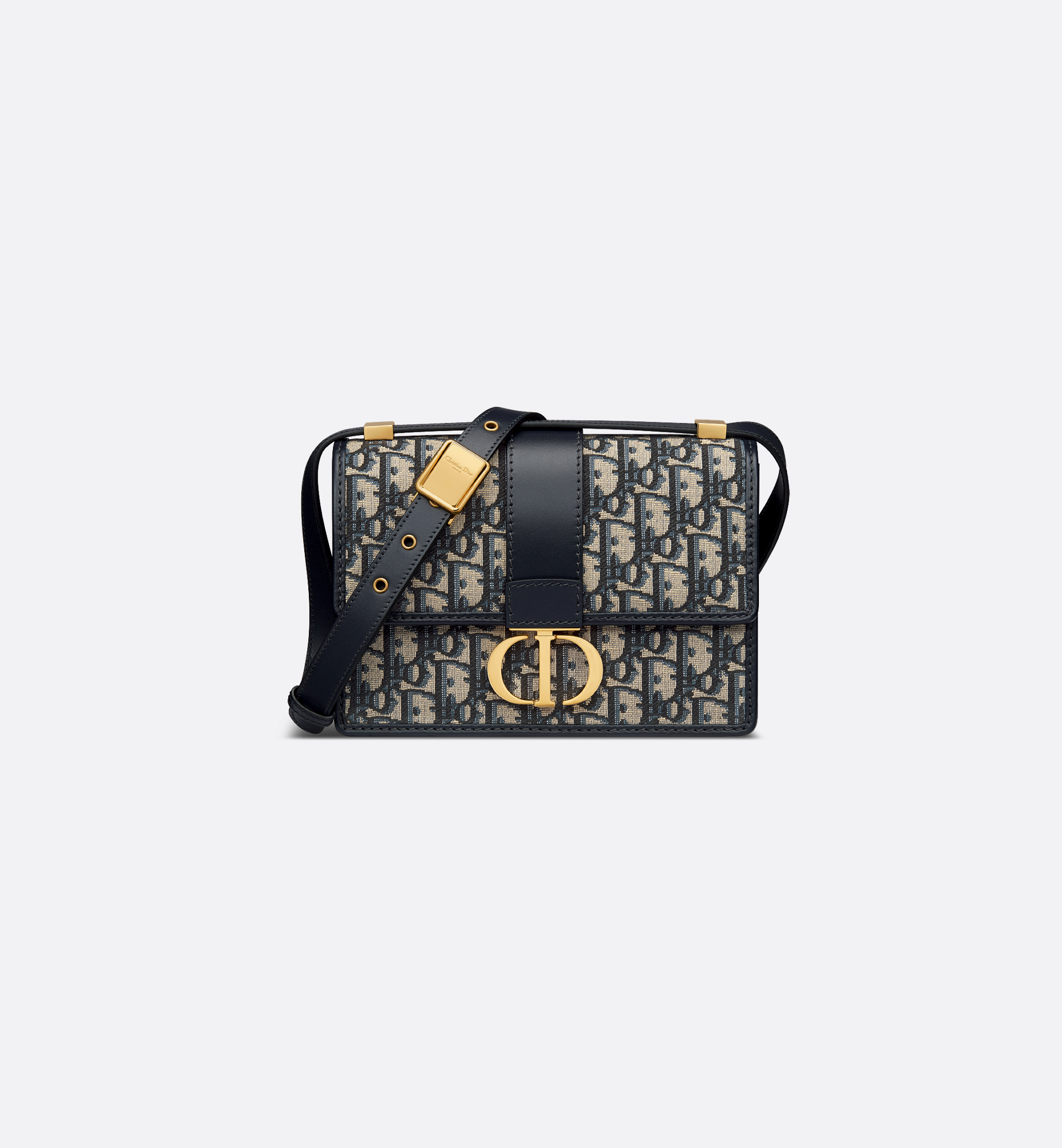 Small 30 Montaigne Bag Blue Dior Oblique Jacquard | DIOR