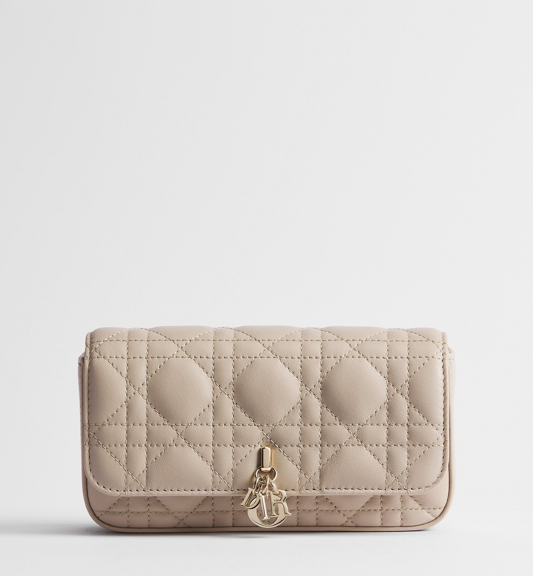 My Dior - Dior Talk Phone Pouch Black Cannage Lambskin | DIOR