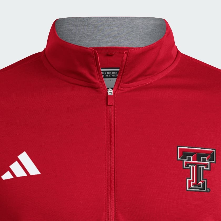 adidas Texas Tech Red Raiders Coaches Elevated Golf Quaterzip