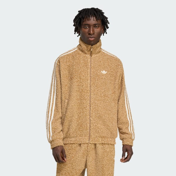 adidas Boucle Firebird Tracktop - Brown | Free Shipping with adiClub