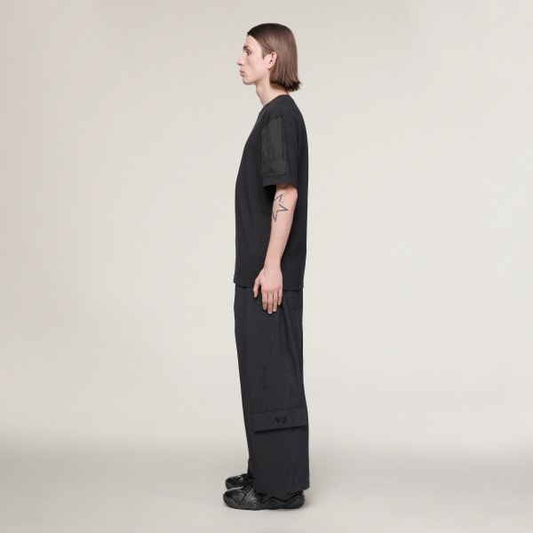 adidas Y-3 UTILITY SHORT SLEEVE TEE - Black | Free Shipping with