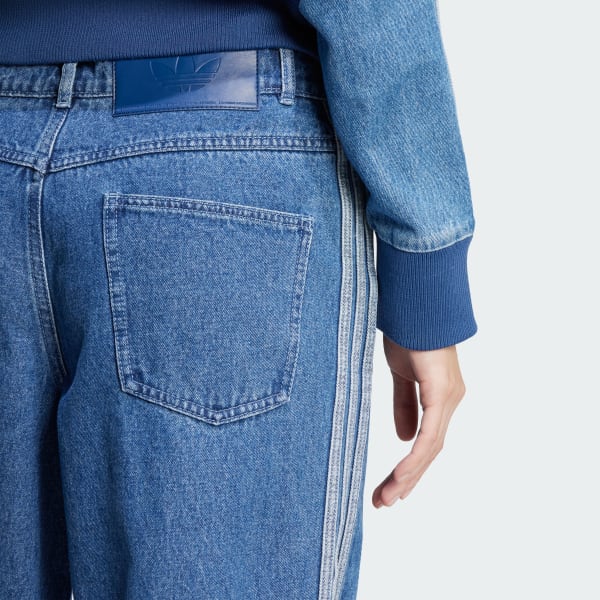 アディダス アディカラー デニム スリーストライプス トラックパンツ