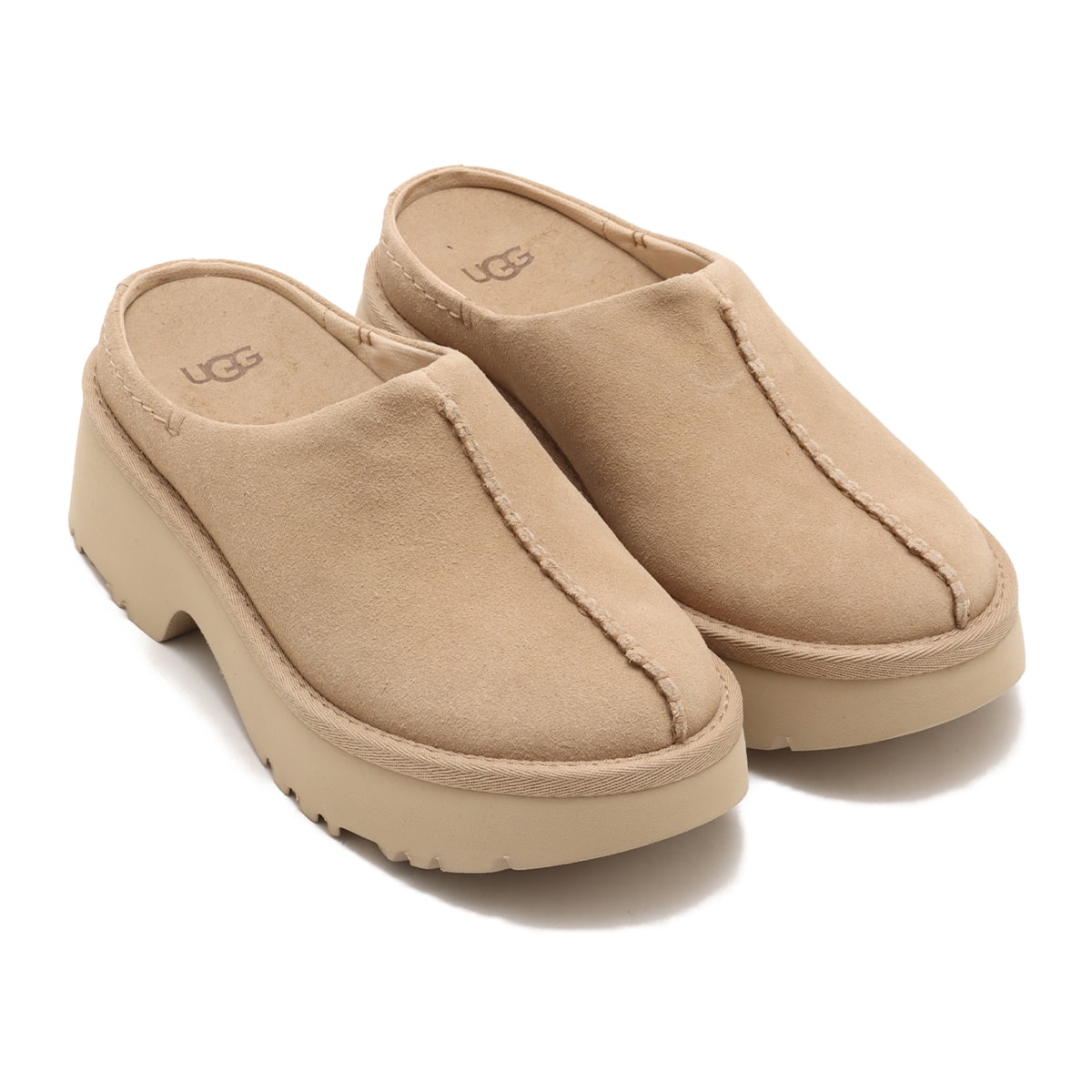 UGG NEW HEIGHTS CLOG BEIGE（アグ ニューヘイツ クロッグ-ベージュ