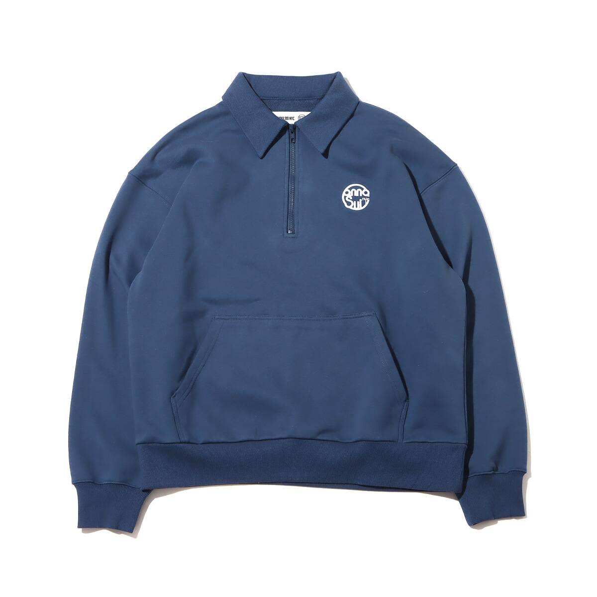 ANNA SUI NYC ハーフジップスウェット BLUE 22HO-I（アナスイ