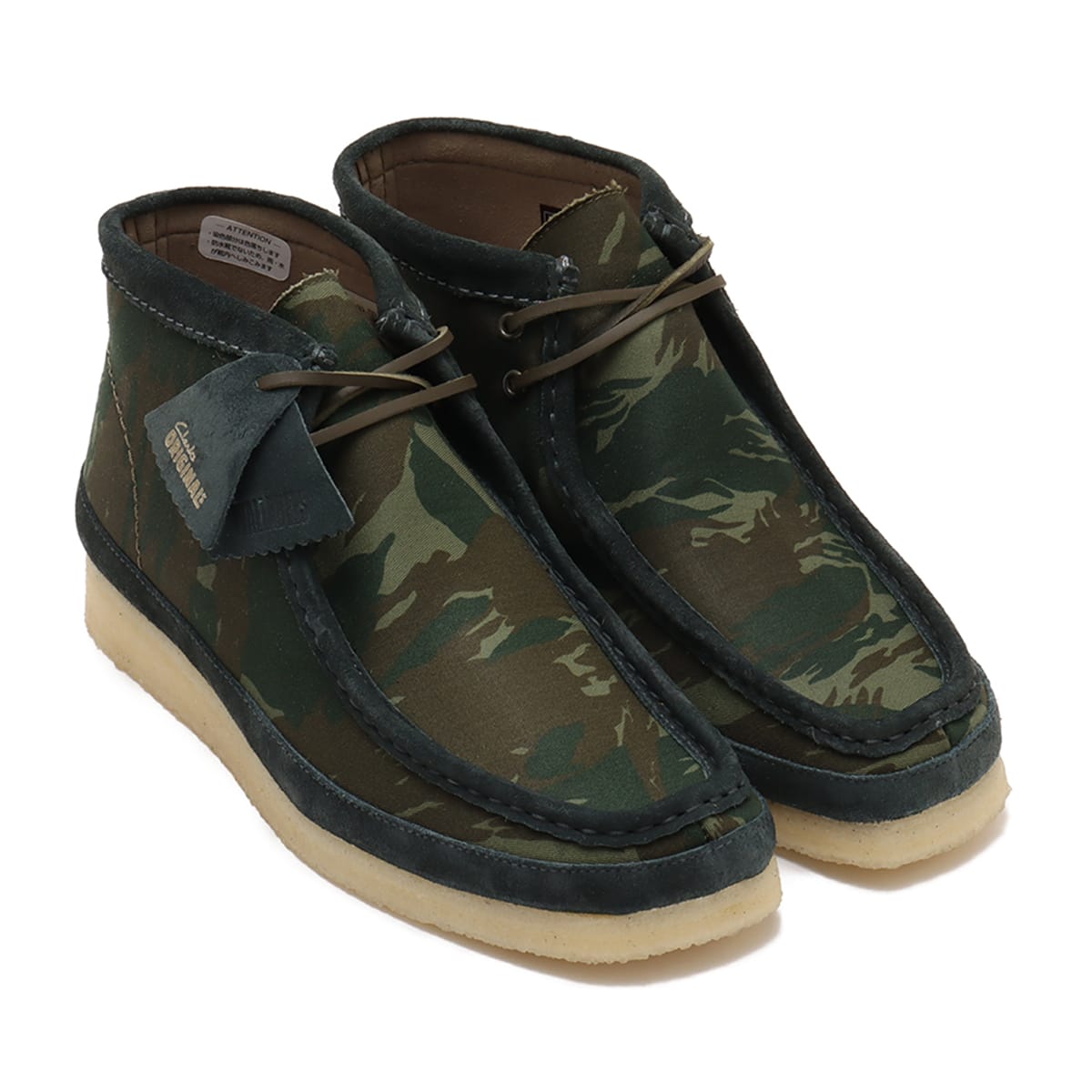 Clarks Wallabee Boot Green Camouflage Green （クラークス ワラビー