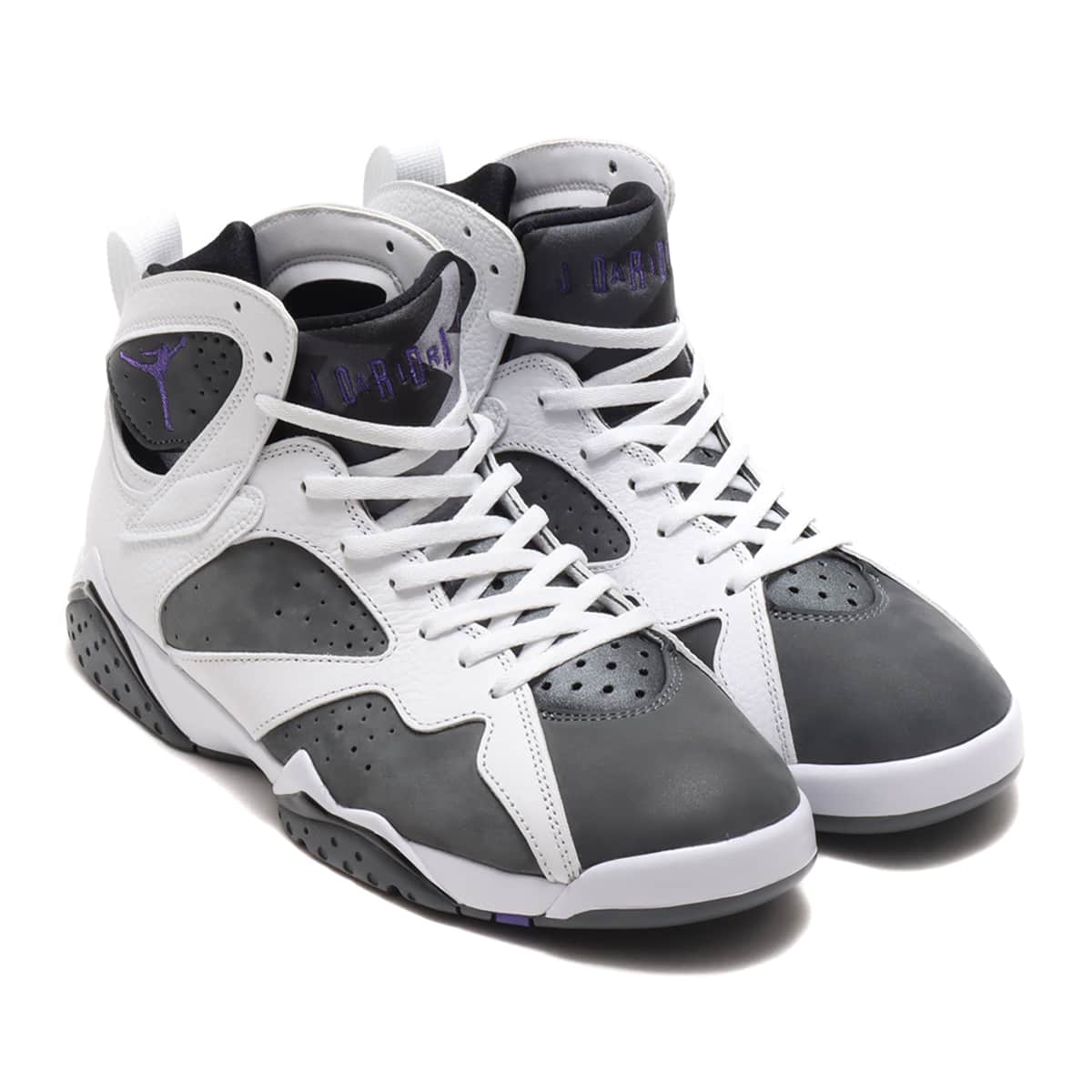 JORDAN BRAND AIR JORDAN 7 RETRO WHITE/VARSITY PURPLE-FLINT GREY