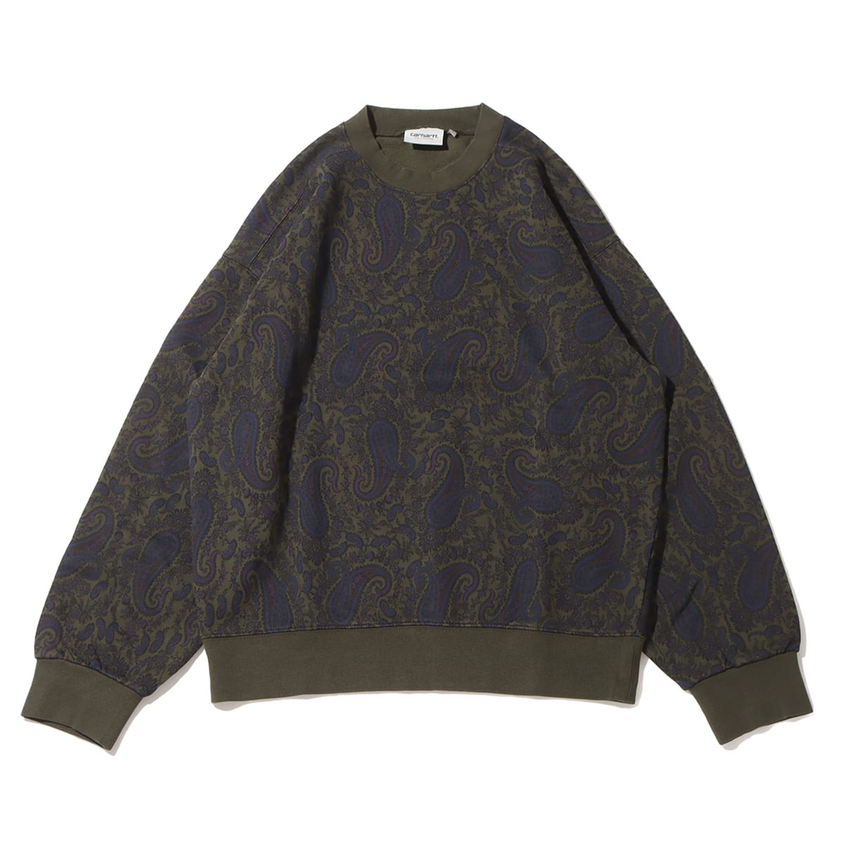 CARHARTT PAISLEY SWEATSHIRT Paisley Print, Plant （カーハート