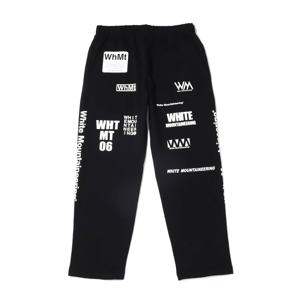 WHITE MOUNTAINEERING WM LOGO RANDAM PRINTED SWEAT PANTS BLACK 21FA