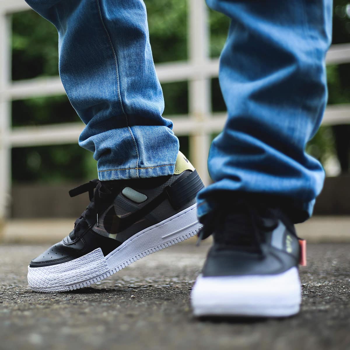 NIKE AF1-TYPE BLACK/ANTHRACITE-ZINNIA-PINK TINT 19FA-I（ナイキ AF1