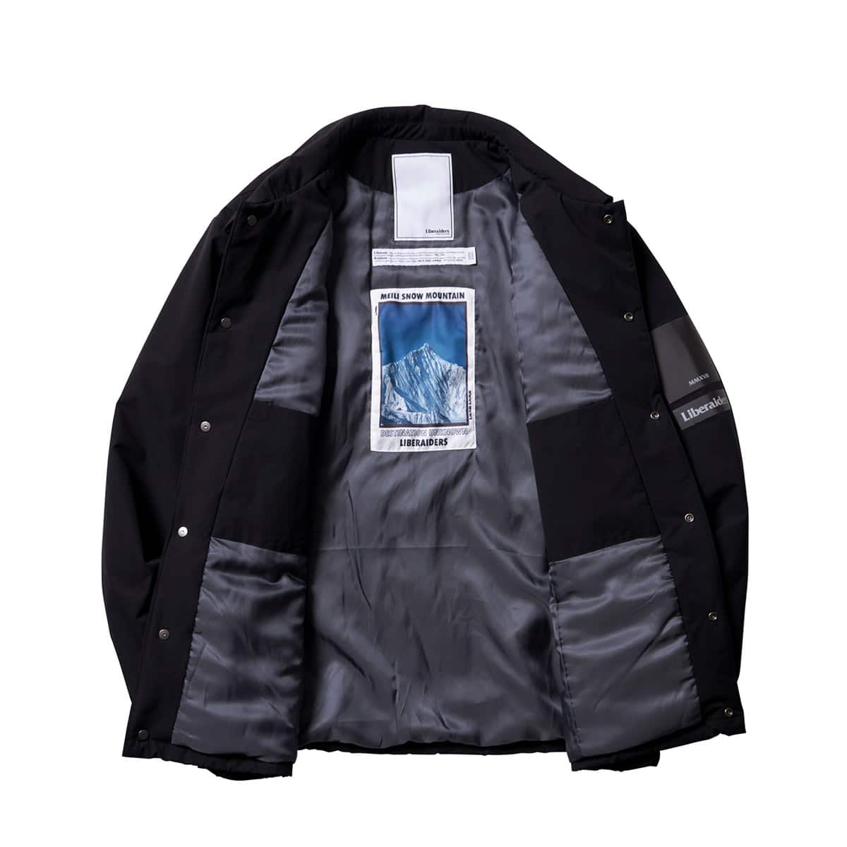 LIBERAIDERS PUFFER COACH JACKET BLACK （リべレイダーズ パファー