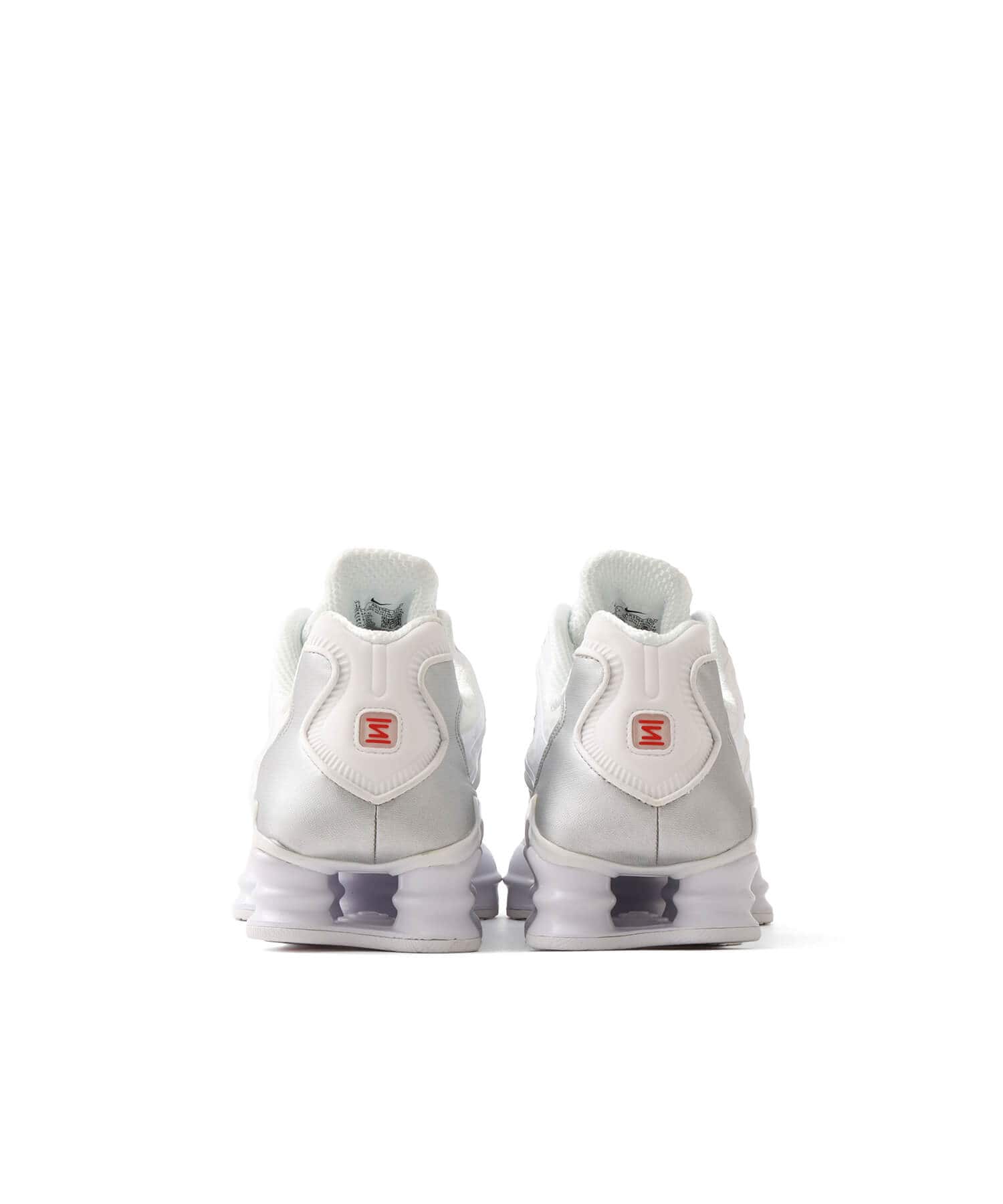 NIKE W SHOX TL WHITE/WHITE-METALLIC SILVER-MAX ORANGE（ナイキ