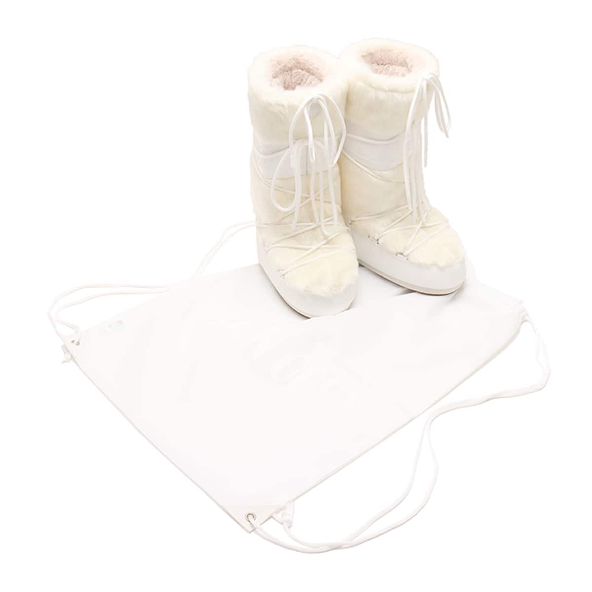 MOON BOOT MB ICON FAUX FUR WHITE （ムーンブーツ エムビー アイコン