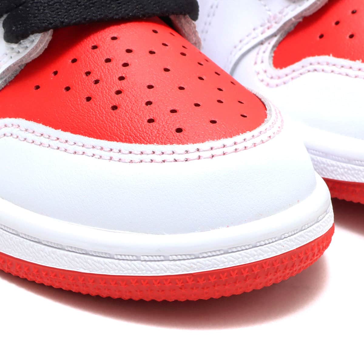 JORDAN BRAND JORDAN 1 RETRO HIGH OG (PS) WHITE/UNIVERSITY RED