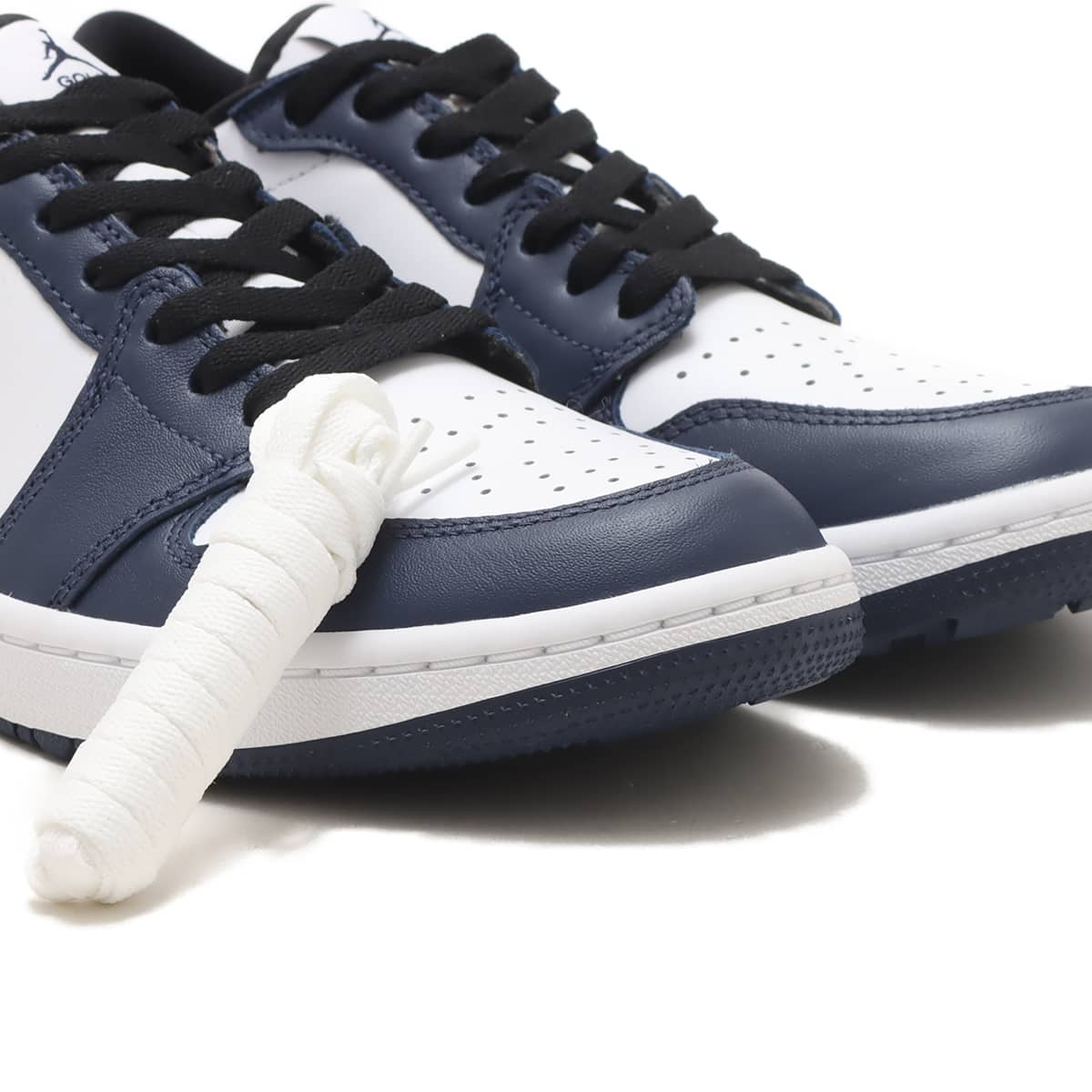 JORDAN BRAND AIR JORDAN 1 LOW G WHITE/BLACK-MIDNIGHT NAVY