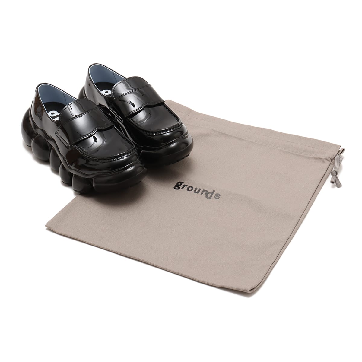 grounds JEWELRY LOAFER BLACK BLUE （グラウンズ ジュエリー