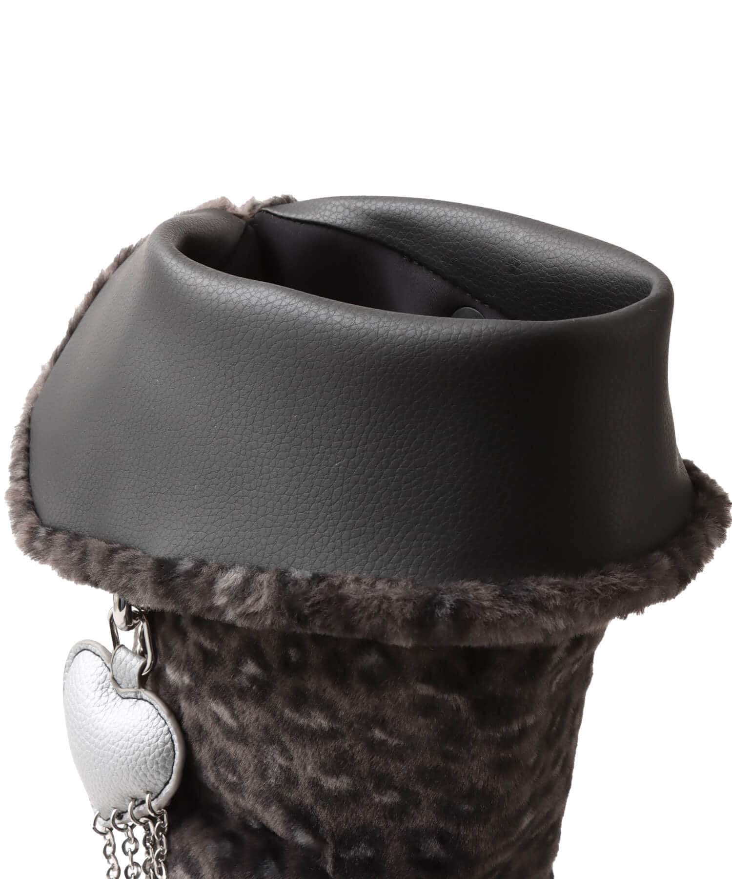 crocs Unfurgettable Leopard Knee High Boot Black/Leopard