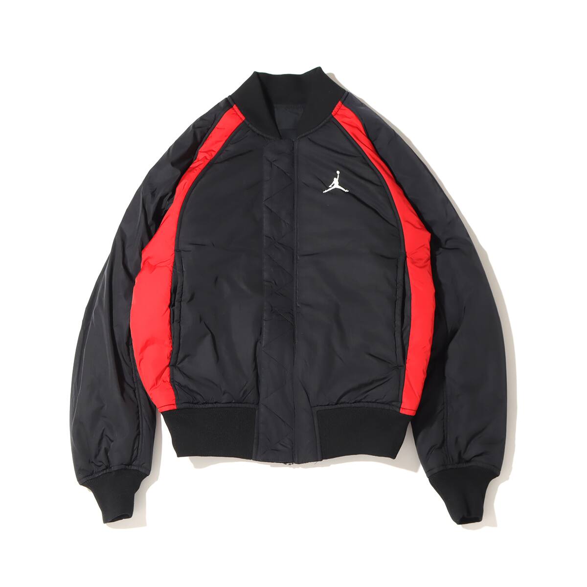 JORDAN BRAND AS M J ESS STMT MA-1 JACKET BLACK/GYM RED 22SP-I