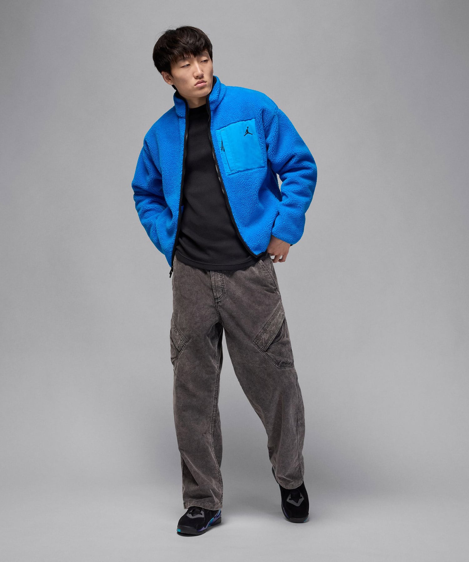 JORDAN BRAND M J FLT MTNSIDE SHERPA PHOTO BLUE/BLACK（ジョーダン