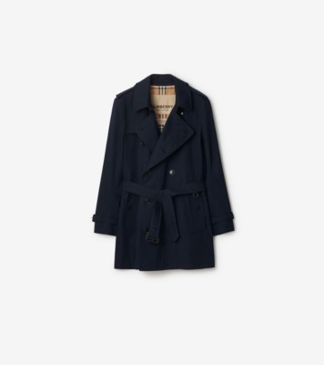 Mid-length Kensington Heritage Trench Coat in Coal blue - Men