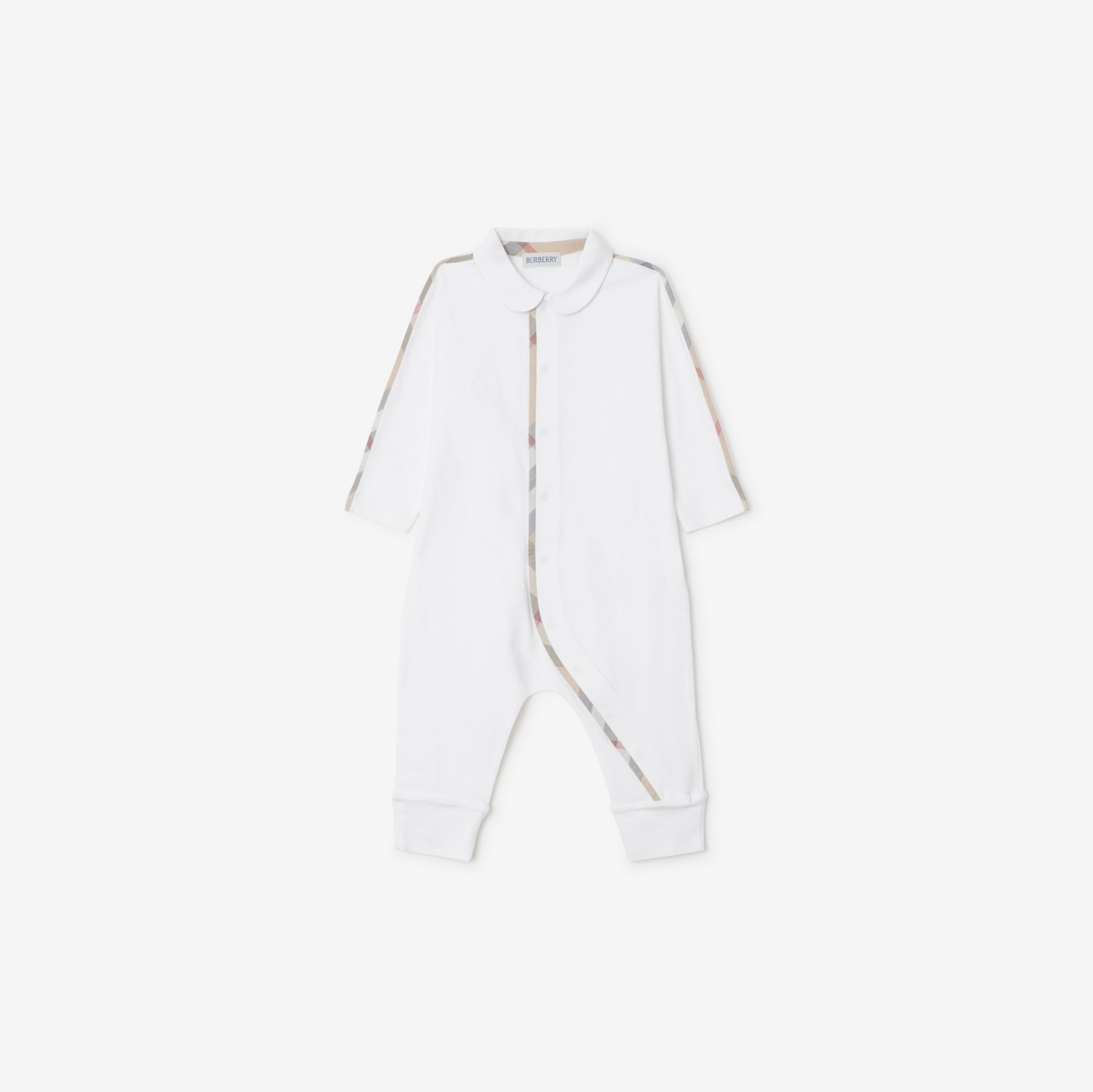 Stretch Cotton Three-piece Baby Gift Set in White - Children