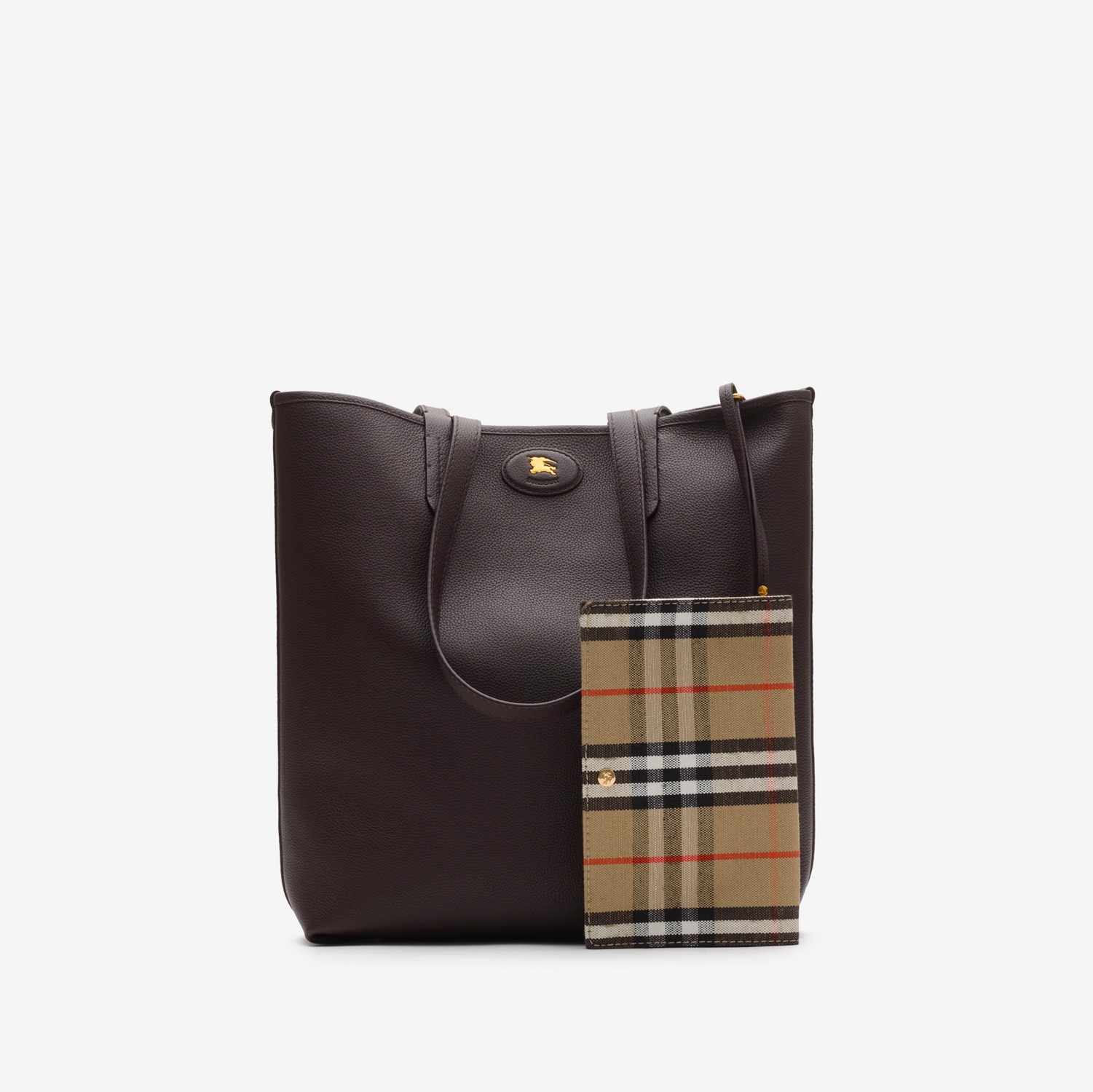 Reversible Bloomsbury North South Tote​ in Sand beige/peat brown