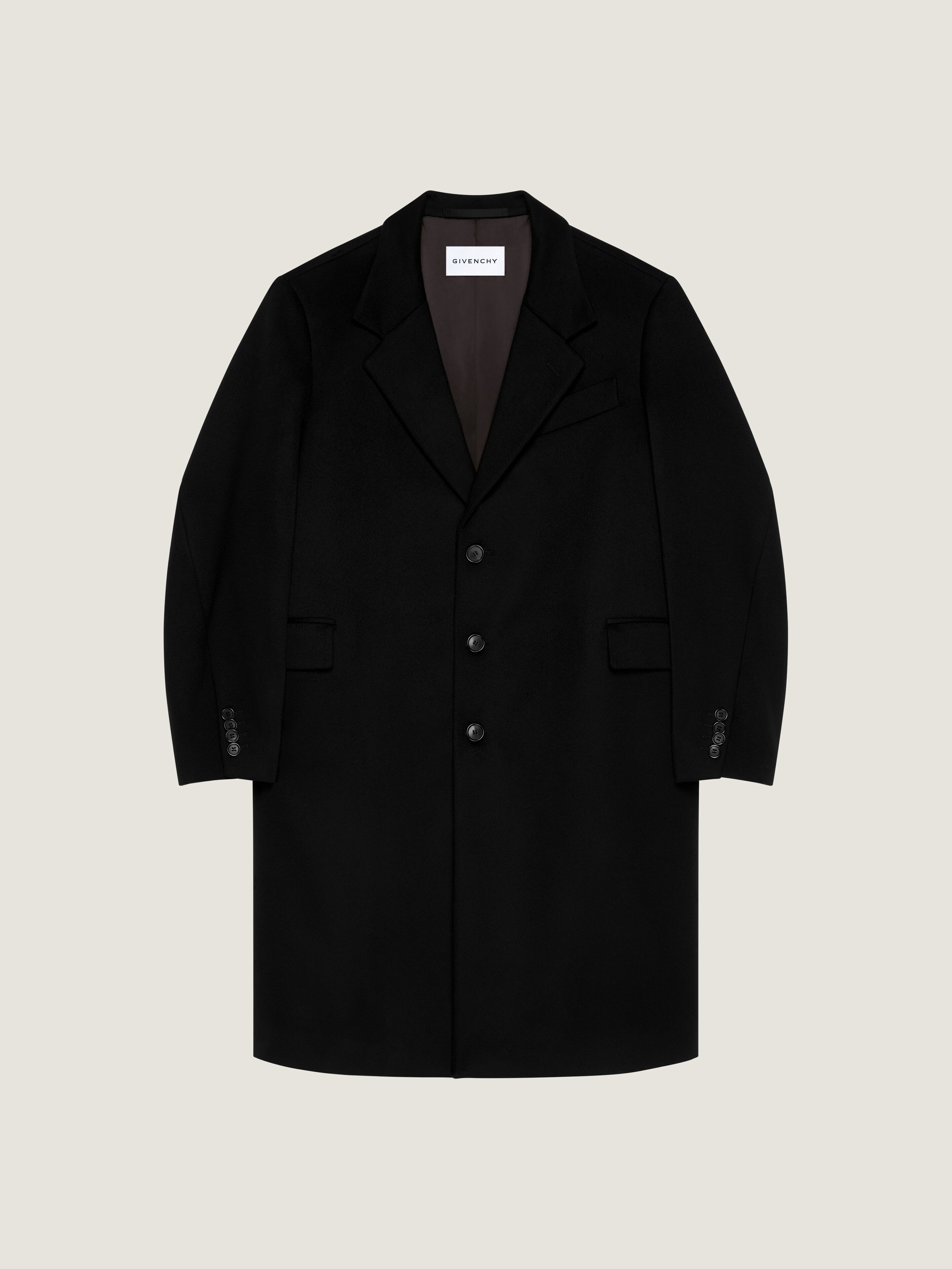 ウール＆カシミア コート - ブラック BMC090163S-001 - ハイブランド