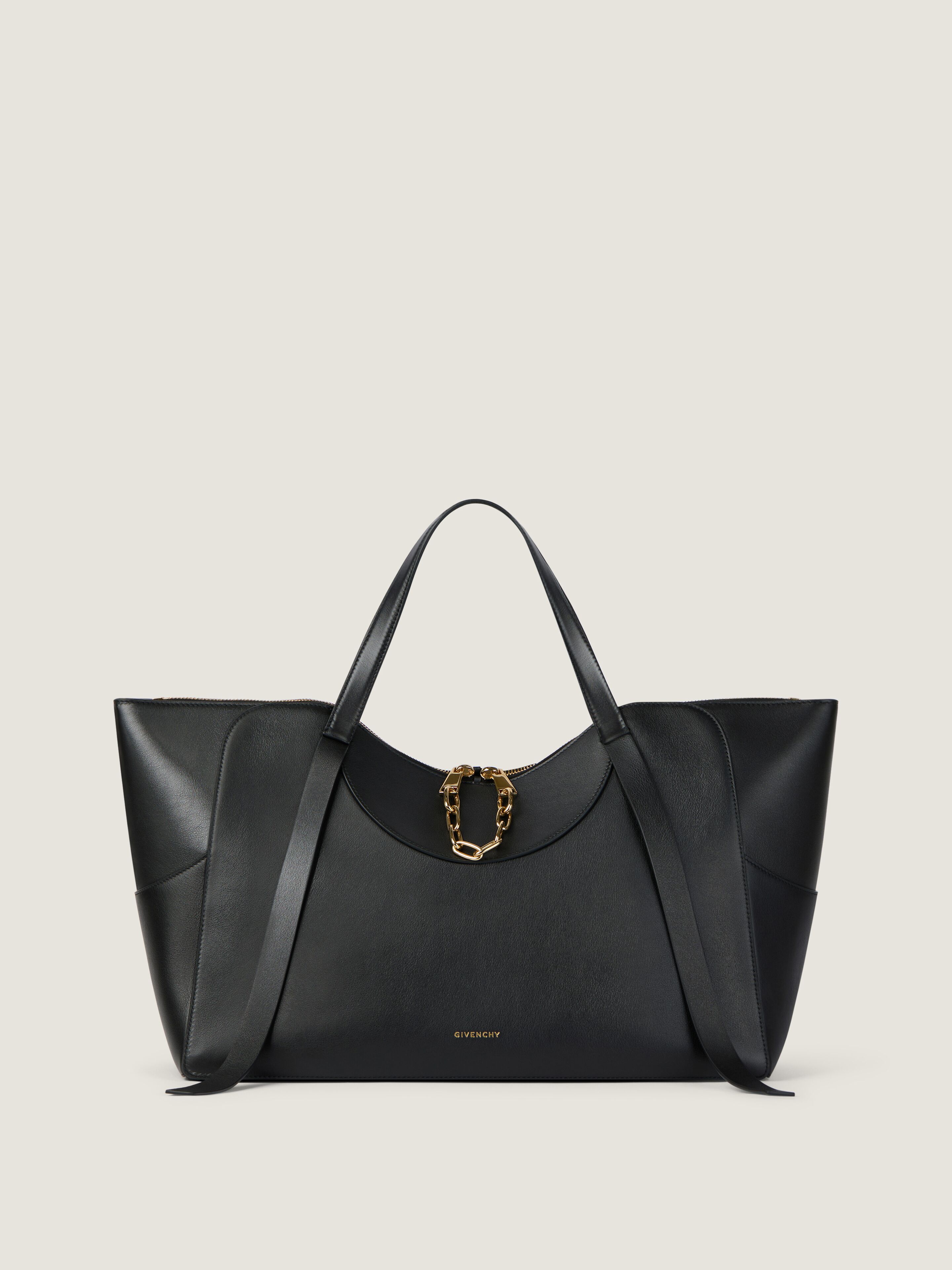 Large The Snatch bag in grained leather - black in - black