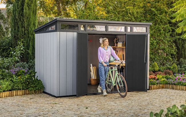 Artisan Grey Large Storage Shed - 11x7 Shed - Keter US