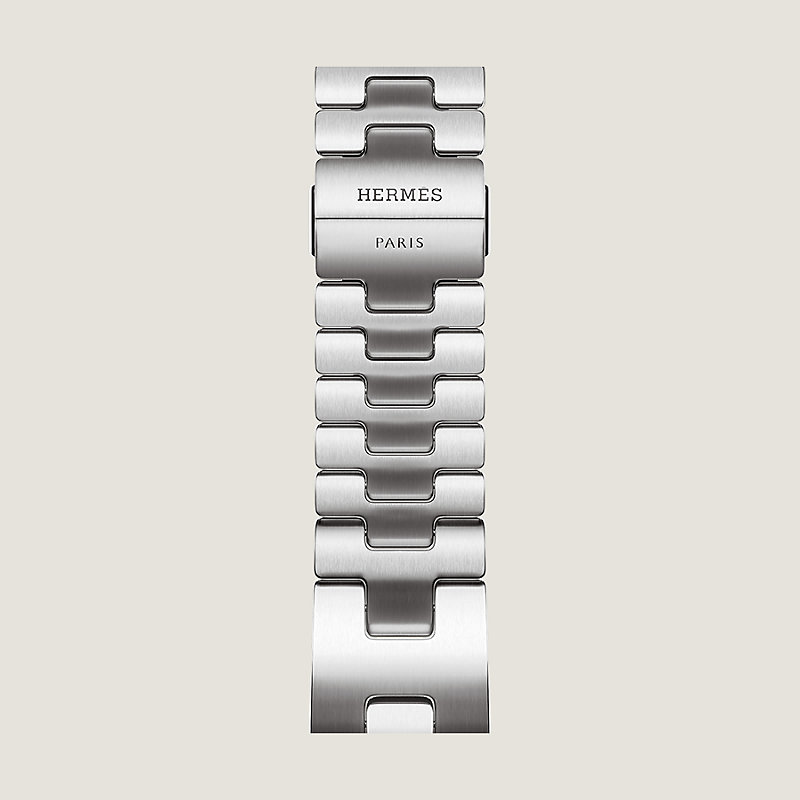 Band Apple Watch Hermès Single Tour 46 mm Grand H - Grey | Hermès USA