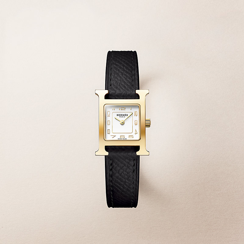 Heure H watch, Mini model, 21 mm - Beige | Hermès USA