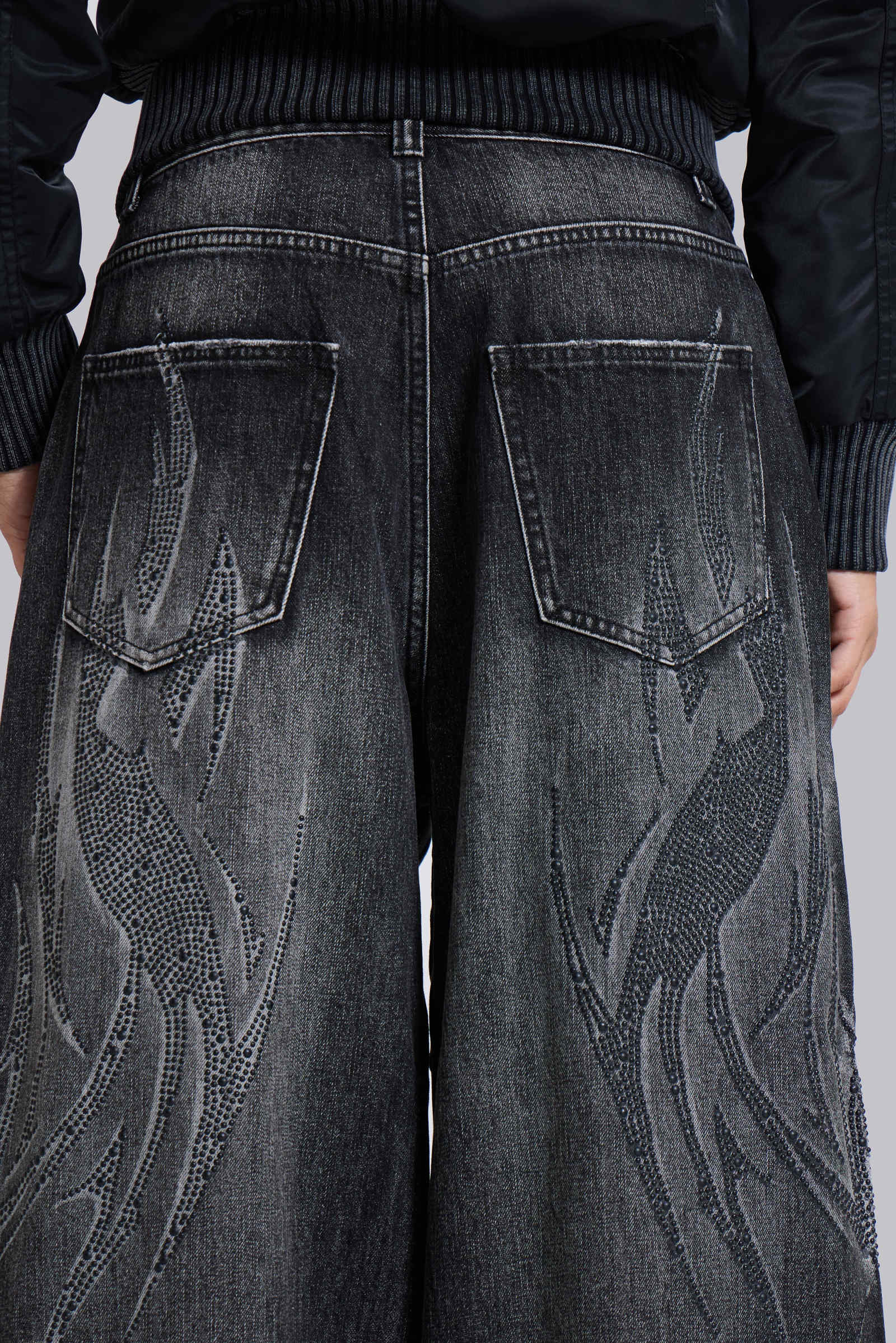 Black Jewel Blade XL Colossus Jeans | Jaded London