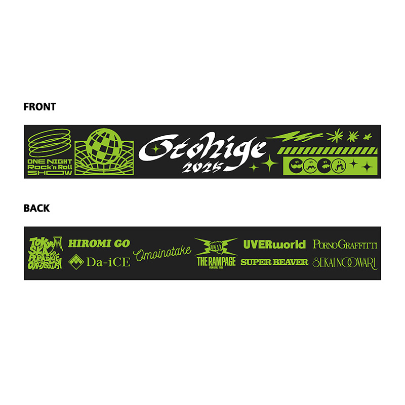 音楽と髭達2025 SPACE NIGHT Rubber Wristband - 音楽と髭達 OFFICIAL