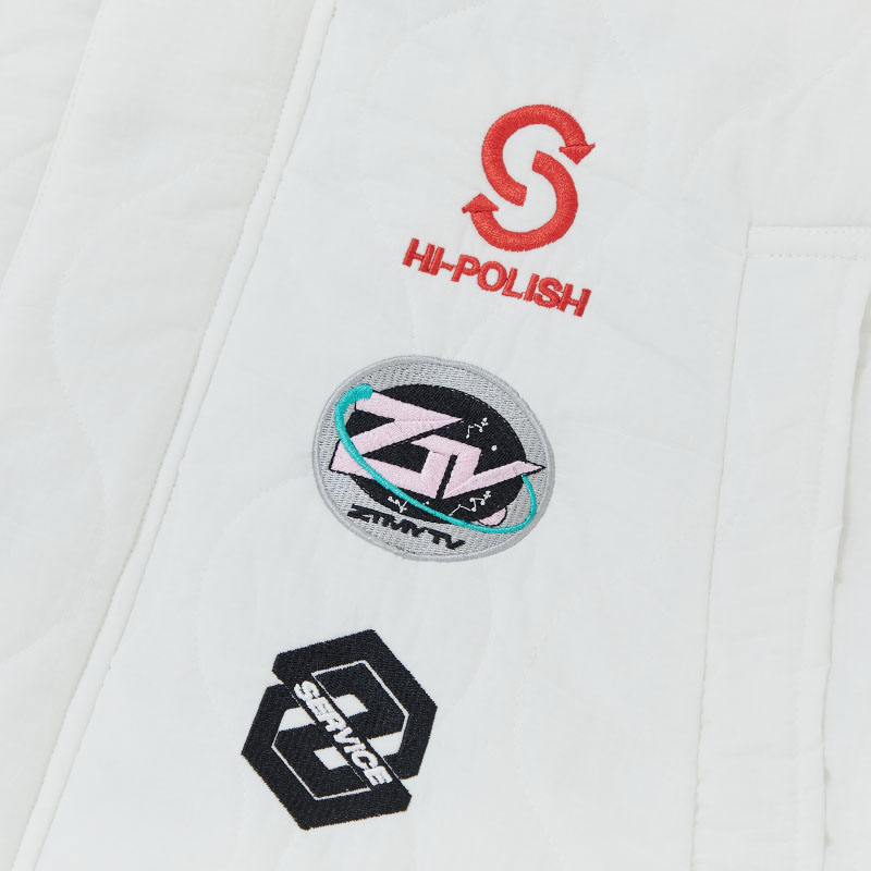 SNNK Sponsor Quilting Jacket (Cosmic White) - ZUTOMAYO MART