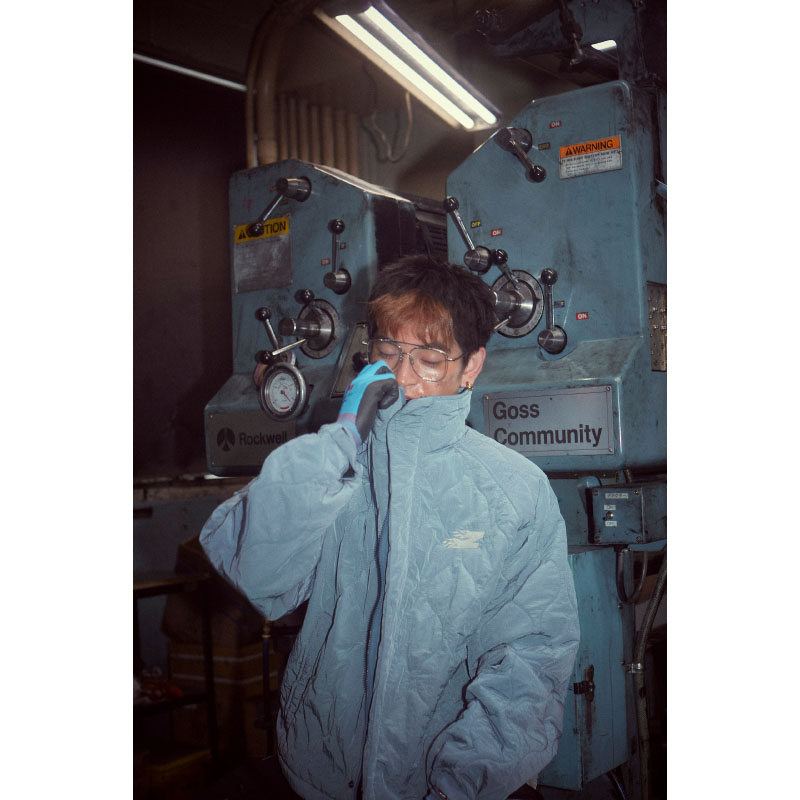 SNNK Quilted Jacket (Blue Gray) - ZUTOMAYO MART