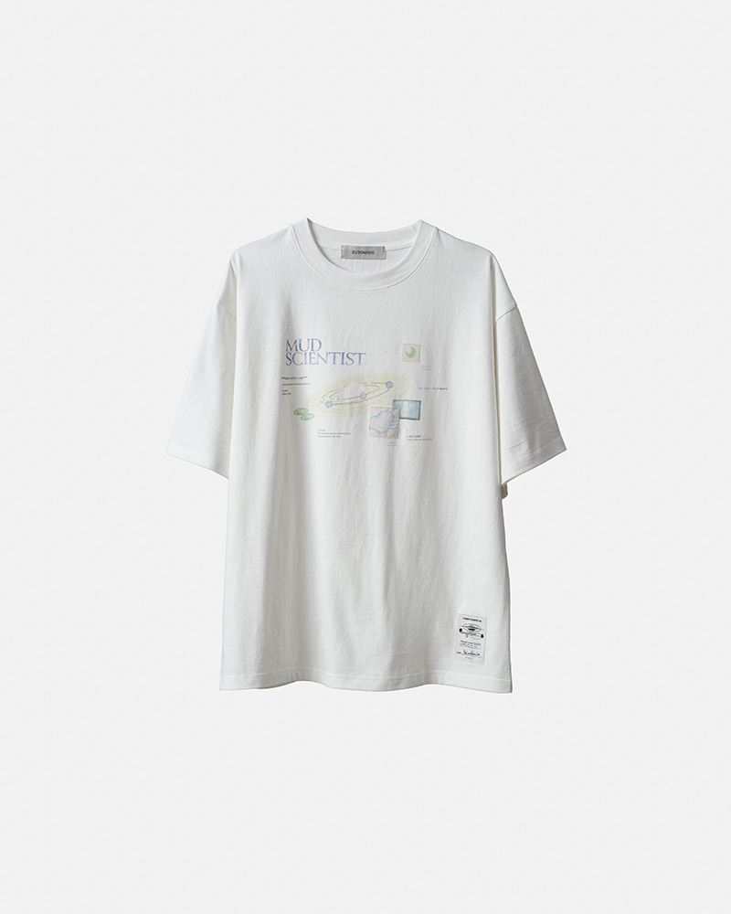 Mud Scientist Tee (White) - ZUTOMAYO MART