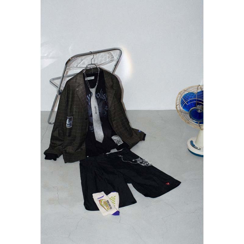 STAY FOOLISH Jacket (Checkered Kahki) - ZUTOMAYO MART