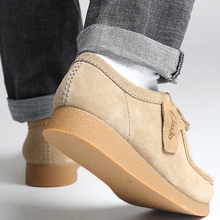 Clarks - Wallabee Evo Dark Sand Suede Shoes - Ryses