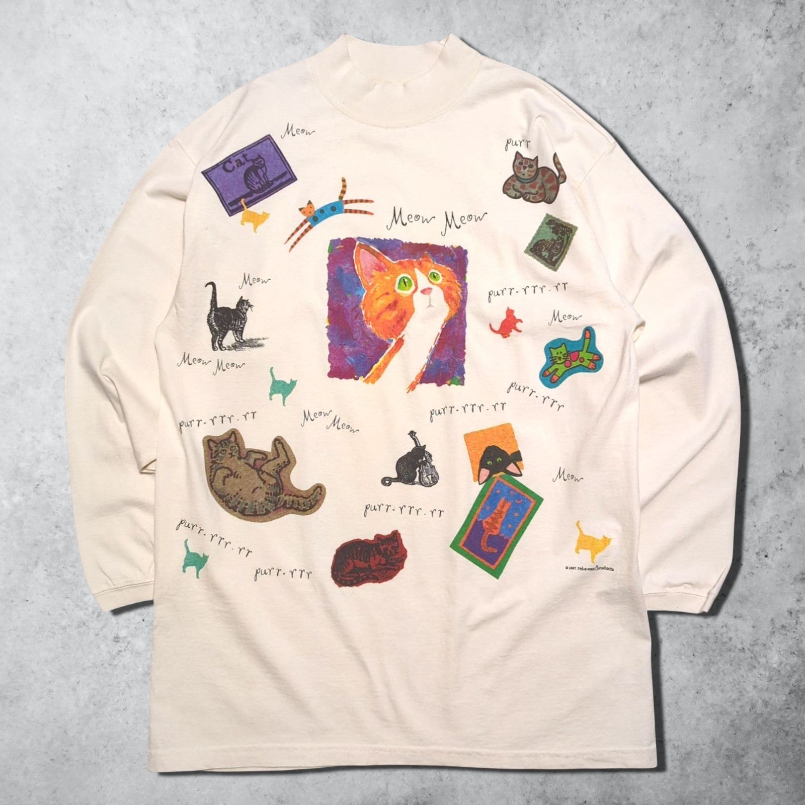 rel e vant products ねこ 猫 アニマル 動物 イラスト アート 90s USA