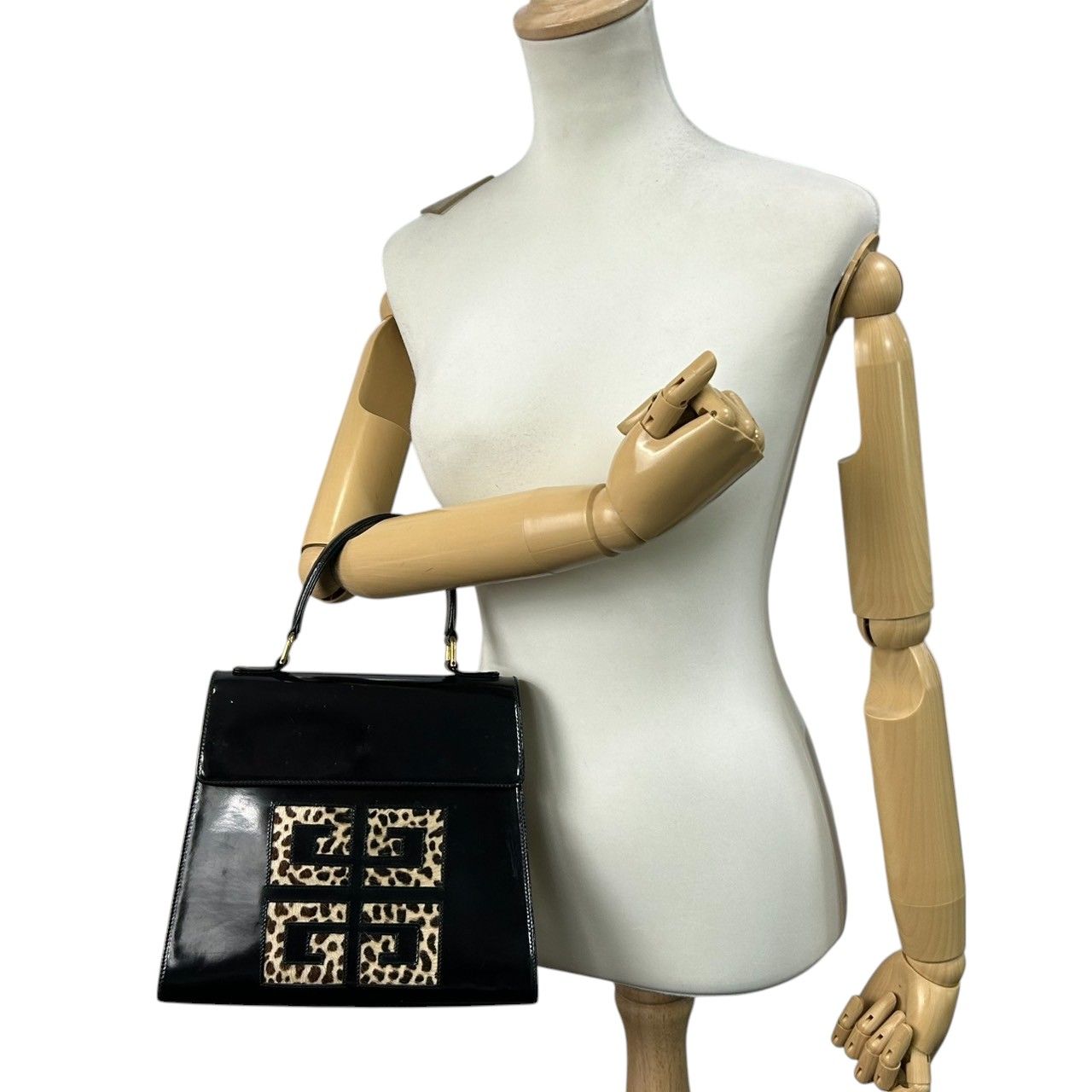 ジバンシー ジバンシィ GIVENCHY ハンドバッグ ヴィンテージ 4Gロゴ