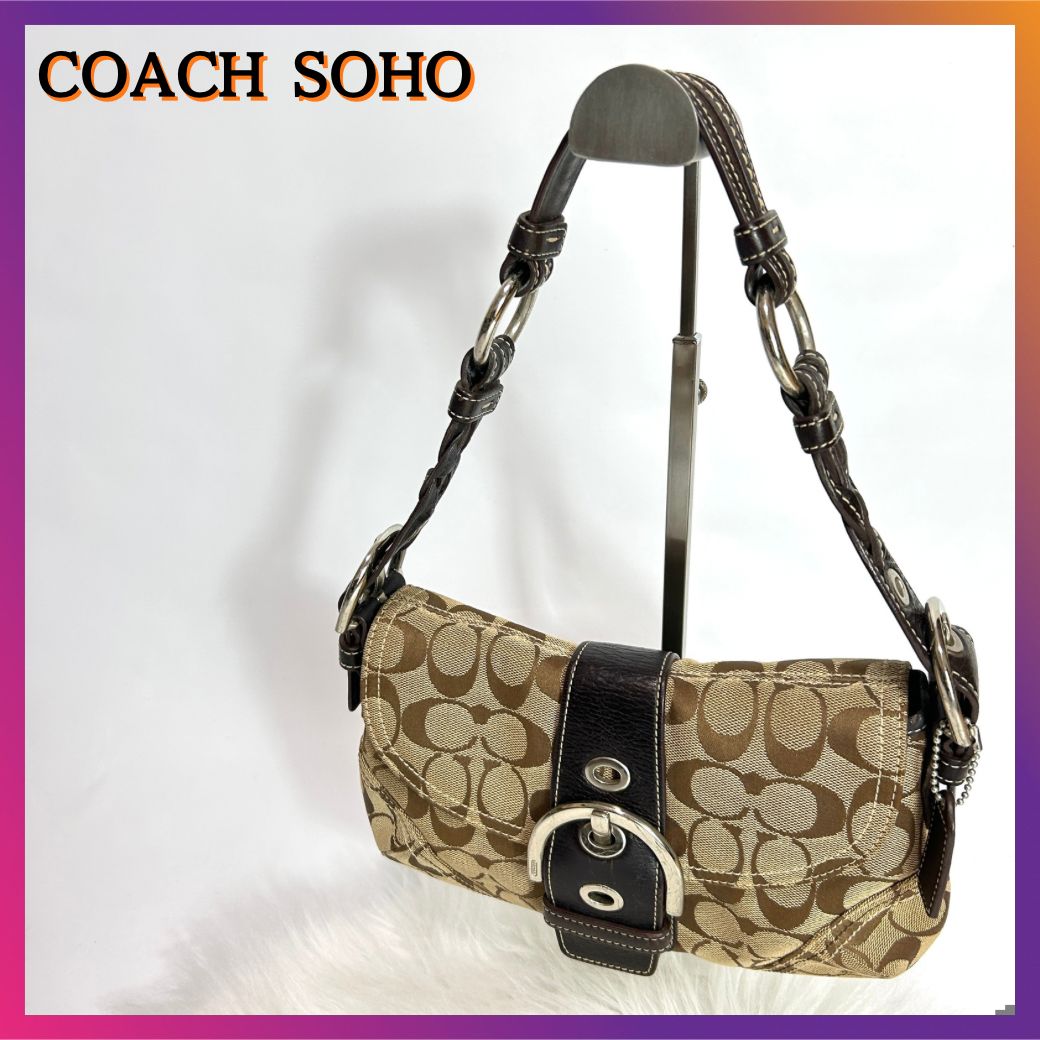COACH SOHO コーチ ワンショルダーバッグ ソーホーシグネチャー y2k
