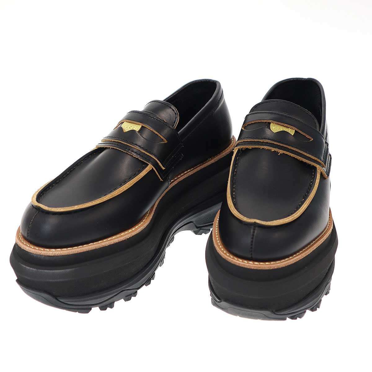 sacai サカイ Coin Loafer プラットフォームコインローファー ブラック